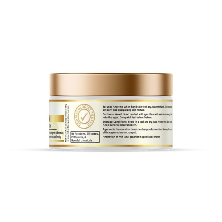 Khadi Organique Milk & Saffron Hand Cream - Provides Hydration