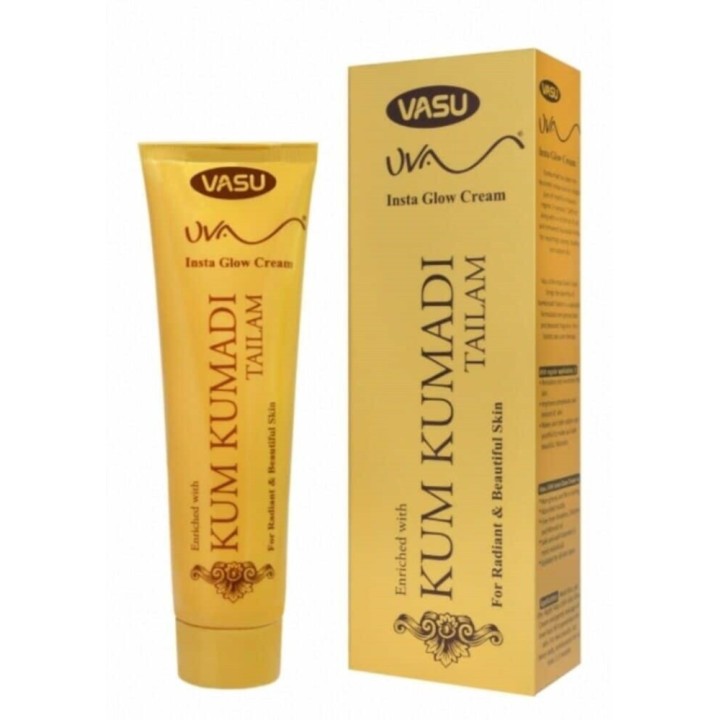 Vasu Insta Glow Cream Enriched with Kumkumadi Tailam, for Radiant