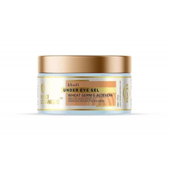 Khadi Organique Wheat Germ & Aloevera Under Eye Gel - Reduces Aging