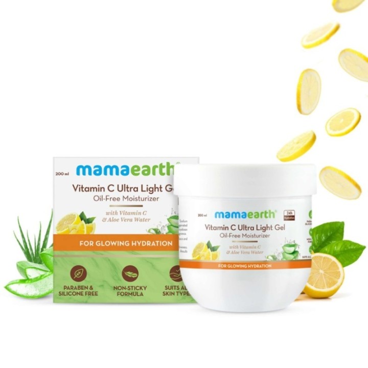 Mamaearth Vitamin C Ultra Light Gel Oil-Free Moisturizer with Vitamin