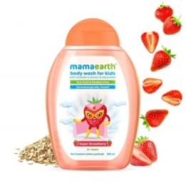 Mamaearth Super Strawberry Body Wash for Kids with Strawberry Extract