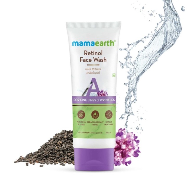 Mamaearth Retinol Face Wash with Retinol & Bakuchi, for Fine Lines