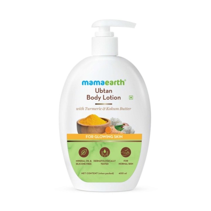 Mamaearth Ubtan Body Lotion with Turmeric & Kokum Butter, for Glowing