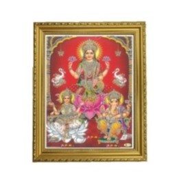 Satvik (New) Goddess Maha Lakshmi, Ma Saraswati and Lord Ganesha