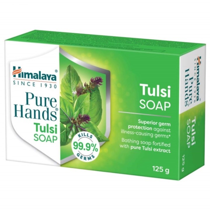 Himalaya Pure Hands Tulsi Soap, Each- Kills 99.9% Germs, Grade 1 Soap