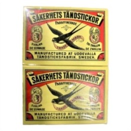 Sakerhets Tandstickor Wood Safety Match Sticks Box, of 10 Match Boxes