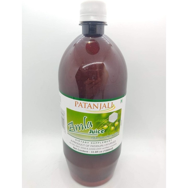 Patanjali Amla Juice, Bottle, Natural &Amp; 100% Ayurvedic Juice 1ltr