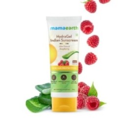 Mamaearth Hydragel Indian Sunscreen with Aloevera &Amp; Raspberry
