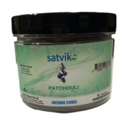 Satvik Patchouli Incense Cones for Puja and Prayer 200g