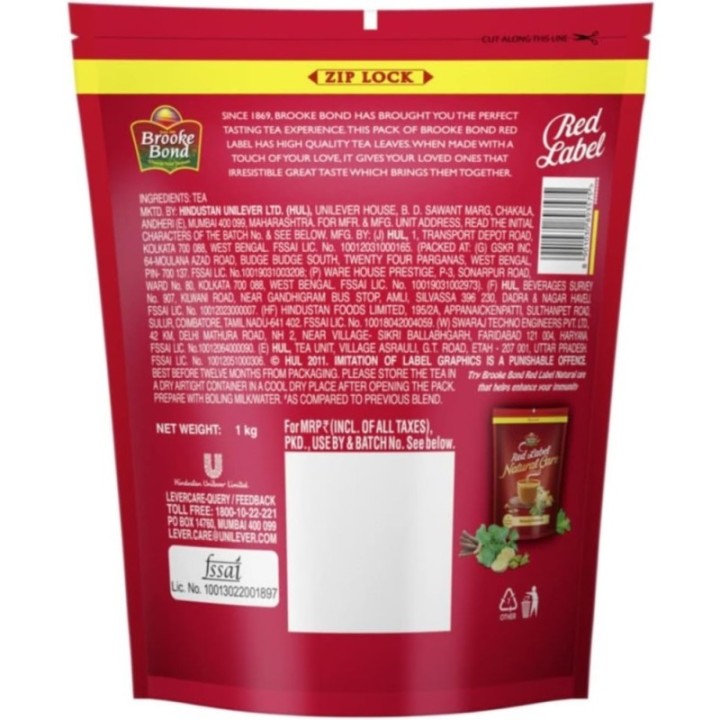 Brooke Bond Red Label Tea Leaf 1kg