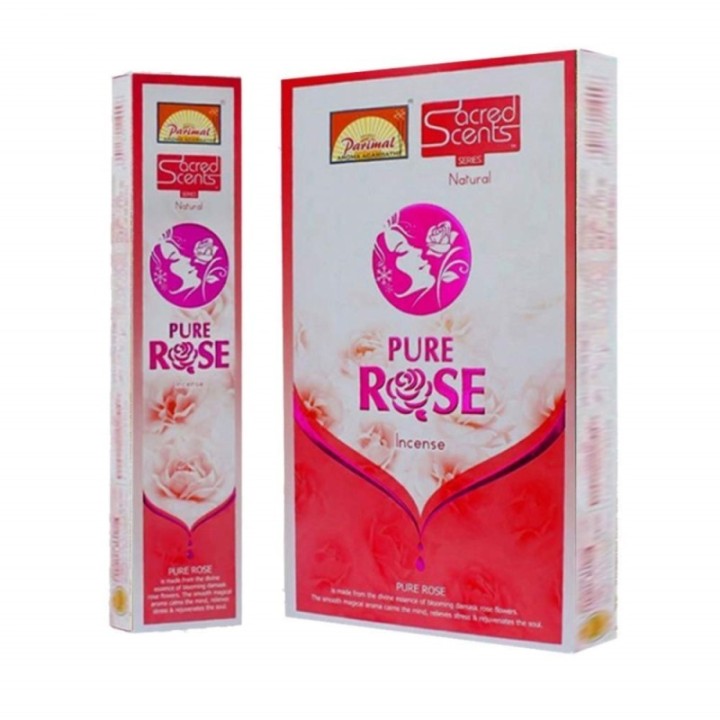 (Incense) Parimal Sacred Scents Pure Rose Incense Sticks, for Pooja