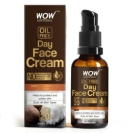 Wow Skin Science Oil Free Day Face Cream - with SPF 20, Helps