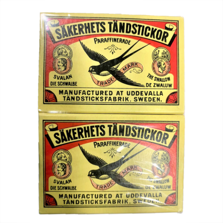 Sakerhets Tandstickor Wood Safety Match Sticks Box, of 10 Match Boxes