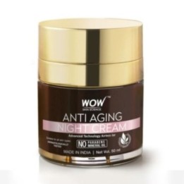Wow Skin Science Anti Aging Night Cream - with Aloe Juice, Shea