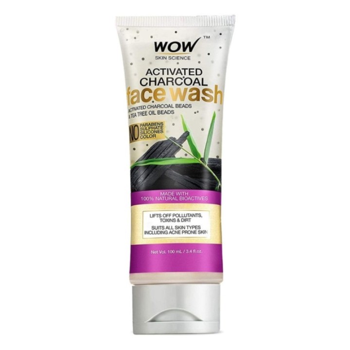 Wow Skin Science Activated Charcoal Face Wash - with Activated