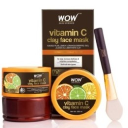 Wow Skin Science Vitamin C Clay Face Mask - with Kakadu Plum, Lemon