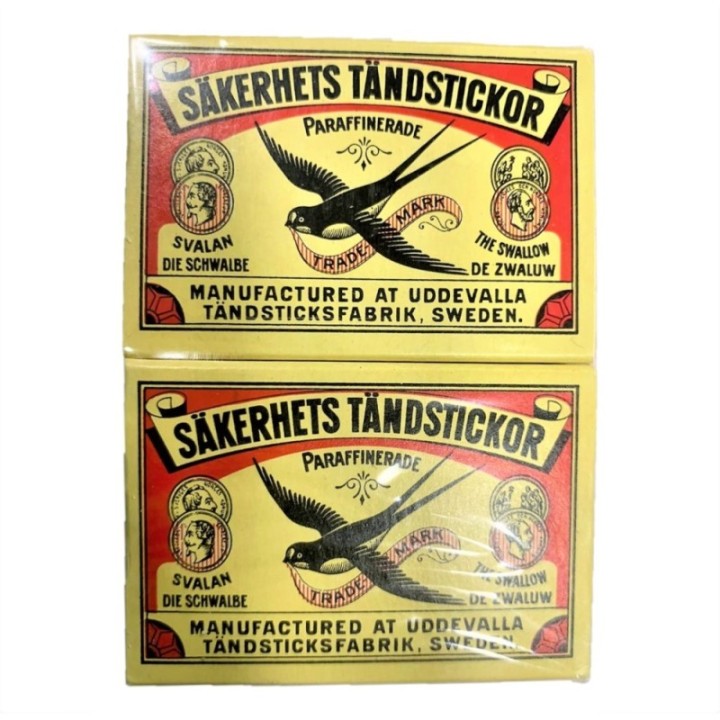 Sakerhets Tandstickor Wood Safety Match Sticks Box, of 10 Match Boxes