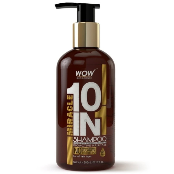 Wow Skin Science 10 in 1 Miracle Shampoo - Infused with Rosemary