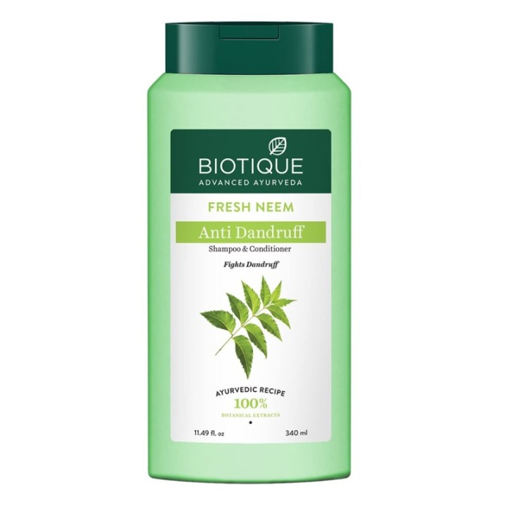 Biotique Fresh Neem Anti Dandruff Shampoo & Conditioner (340ml)