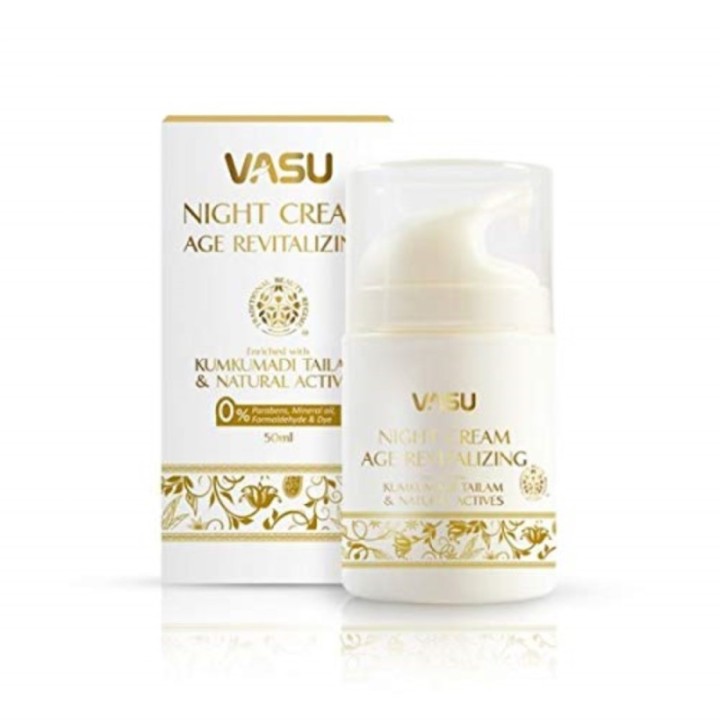 Vasu Age Revitalizing Night Cream - Enriched with Kumkumadi Tailam