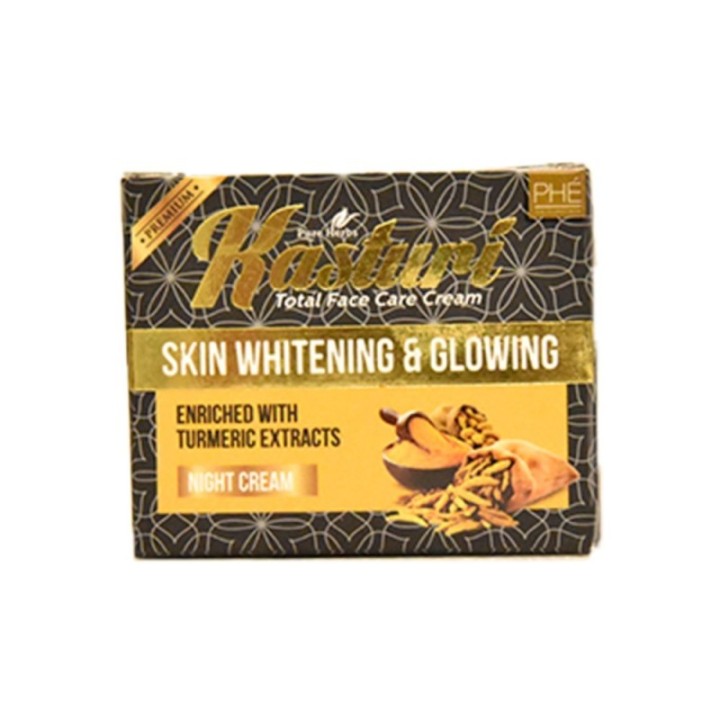 Pure Herbs Kasturi Total Face Care Night Cream - Skin Whitening