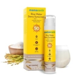 Mamaearth Rice Water Dewy Sunscreen Spf 50 50g