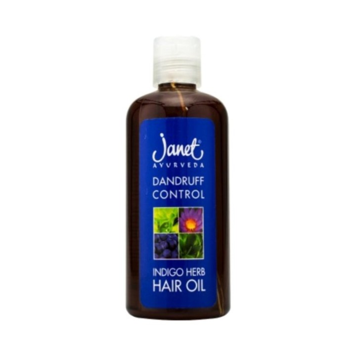 Janet Ayurveda Dandruff Control Indigo Herb Hair Oil 100ml