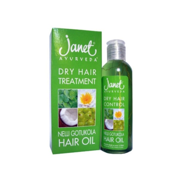 Janet Ayurveda Dry Hair Treatment Nelli Gotukola Hair Oil 100ml