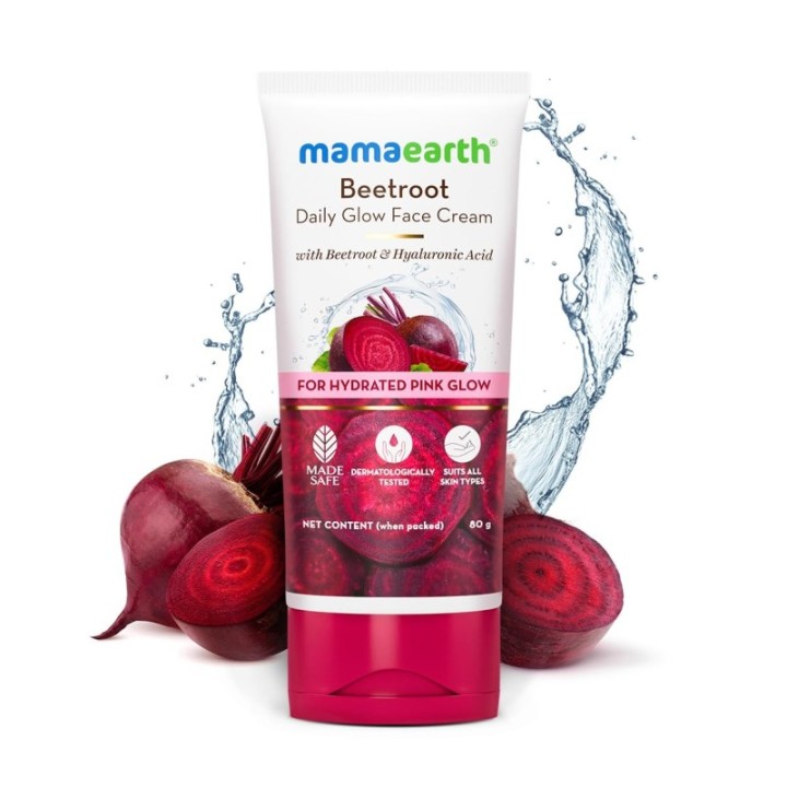 Mamaearth Beetroot Daily Glow Face Cream with Hyaluronic Acid (80g)