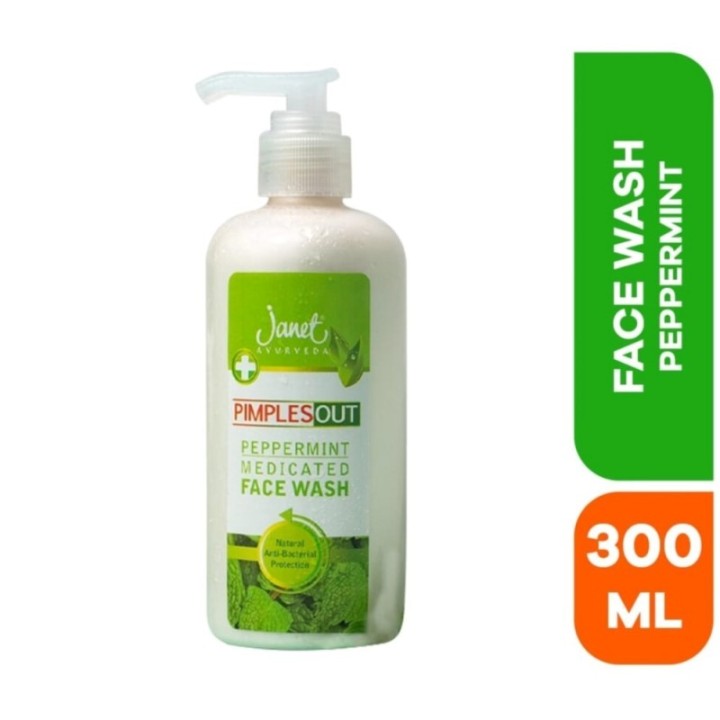 Janet Ayurveda Pimples Out Peppermint Medicated Face Wash 300ml
