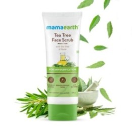 Mamaearth Tea Tree Face Scrub with Tea Tree & Neem, for Skin
