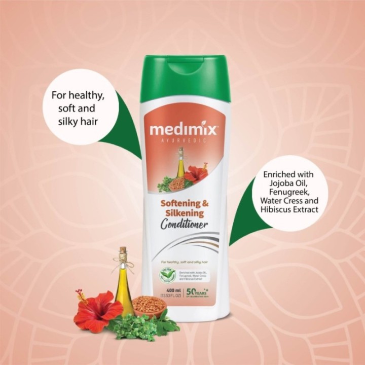 Medimix Ayurvedic Softening & Silkening Conditioner - for Healthy