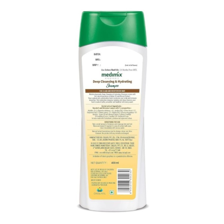 Medimix Ayurvedic Deep Cleansing & Hydrating Shampoo - for Clean