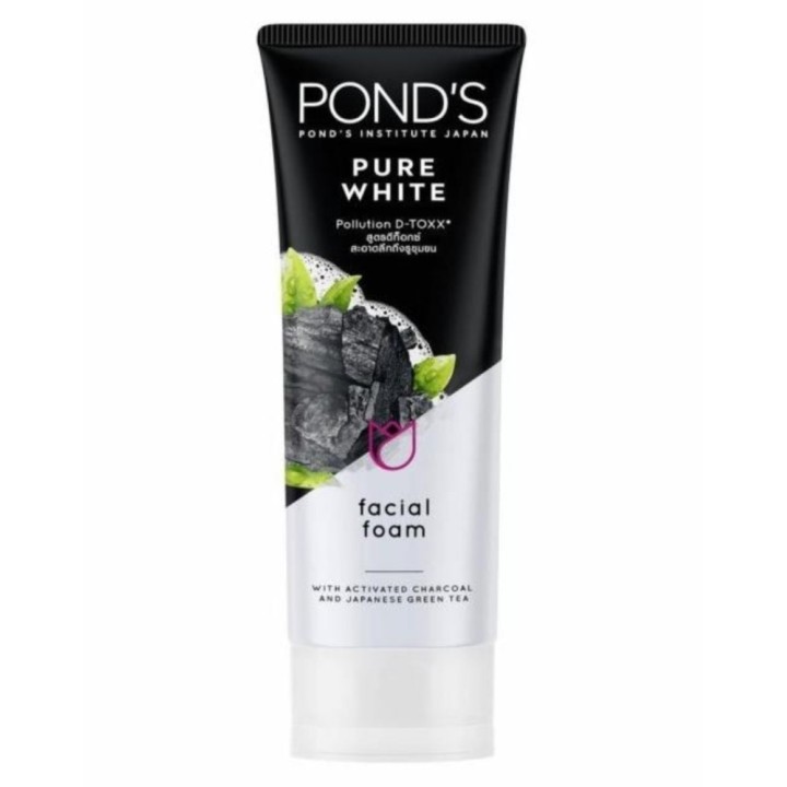 Pond's Pure Bright Facial Foam, Pollution D-Toxx, with Activated