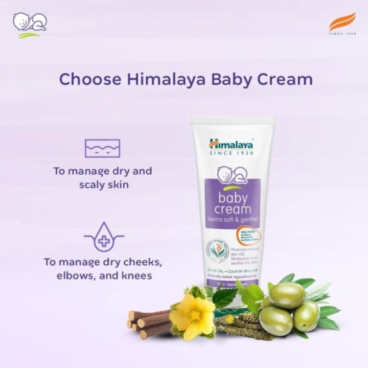 Himalaya Baby Cream - Extra Soft & Gentle, with Olive Oil & Country