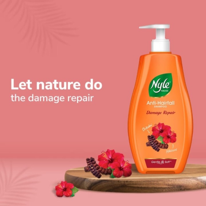 Nyle Naturals Damage Repair Shampoo with Goodness of Shikakai