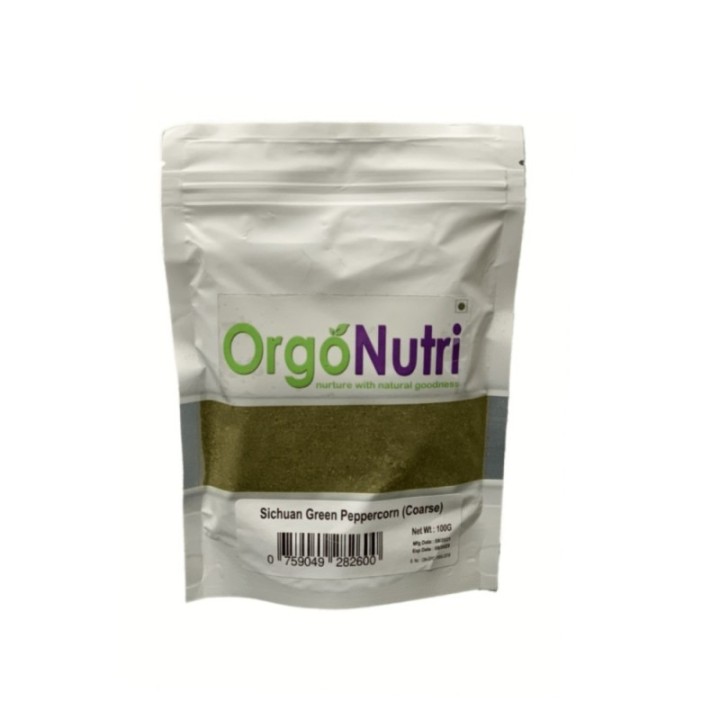 Orgonutri Medium Grind Coarse Sichuan Green Peppercorn, Sì Chuān Qīng