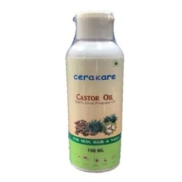Cerakare Castor Oil - for Skin, Hair & Nails, 100% Cold Pressed Oil