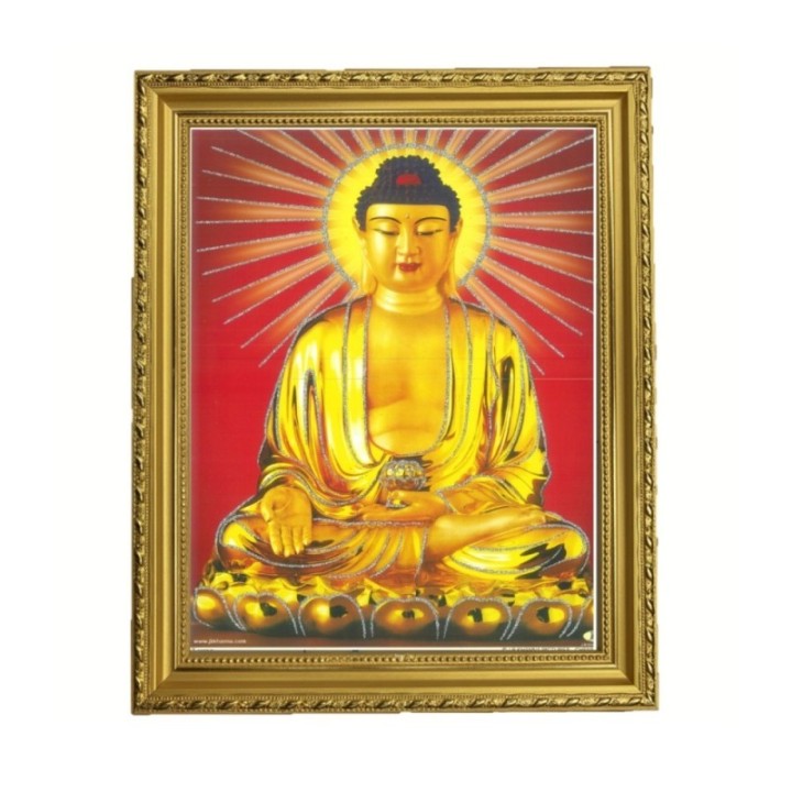 Satvik Lord Buddha Designer Wooden Photo Frame