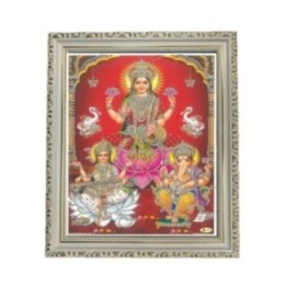 Satvik (New) Goddess Maha Lakshmi, Ma Saraswati and Lord Ganesha