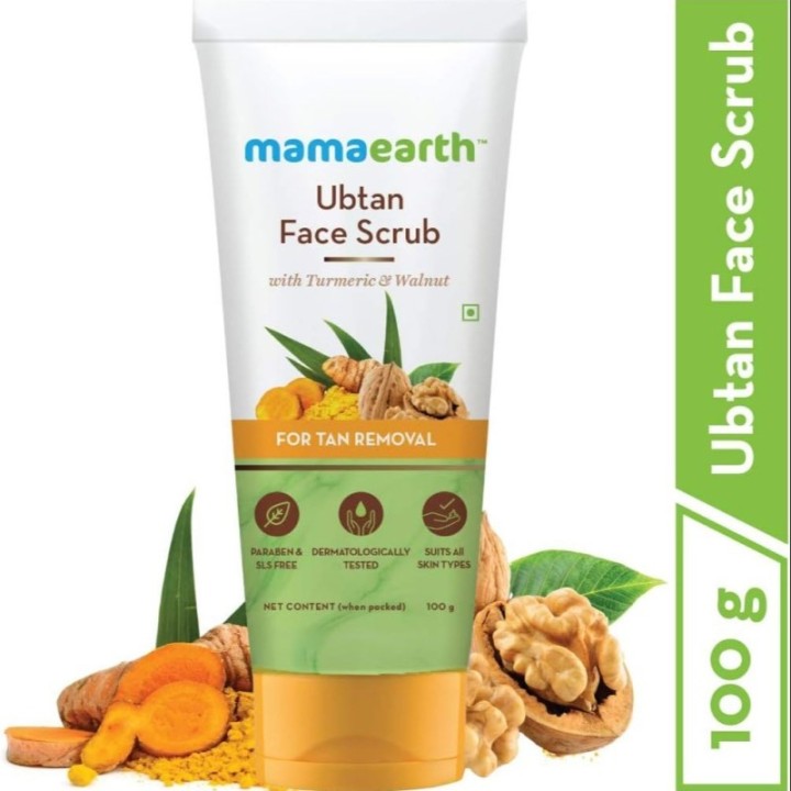 Mamaearth Ubtan Tan Removal Face Scrub 100g
