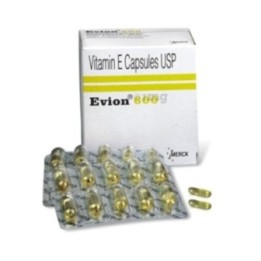 Evion Vitamin E Capsule, Pack of 2- 10 Capsule in Each Strip for Hair