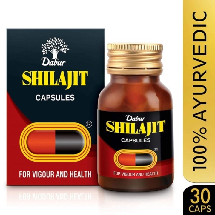 30 Capsules Dabur Shilajit Capsules for Vigour & Health Vitality