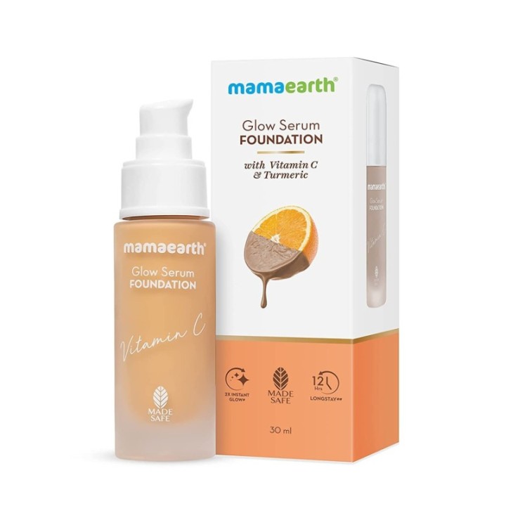Mamaearth Glow Luminous Serum Liquid Foundation - 03 Nude Glow (30ml)