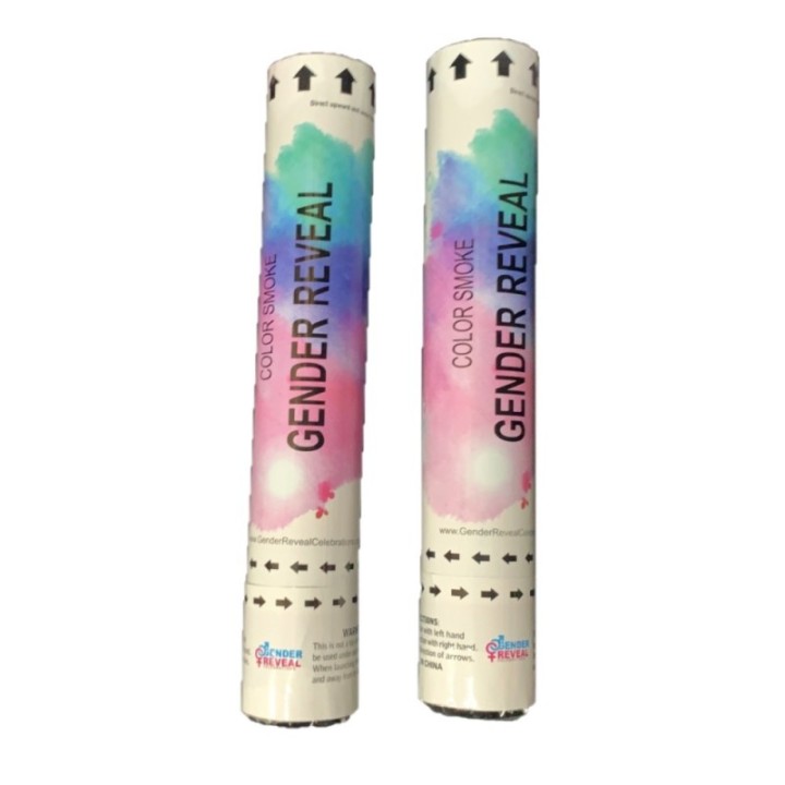 Kodayz Gender Reveal Party Poppers (Color Smoke Poppers), in Blue