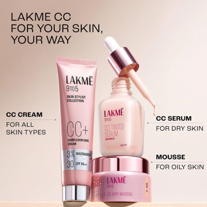 Lakme 9 to 5 Cc Complexion Care Cream SPF 30 PA++, (01 Beige) All