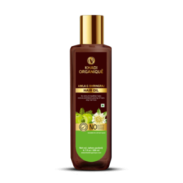 Khadi Organique Amla & Bhringraj Hair Oil - for Shiny & Healthier