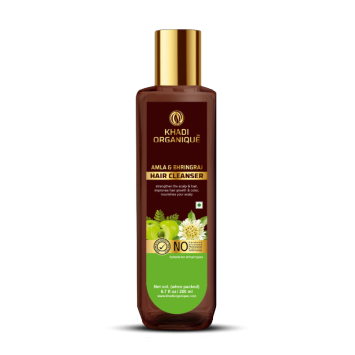 Khadi Organique Amla & Bhringraj Hair Cleanser - Strengthens Hair