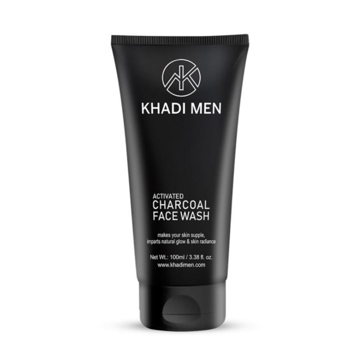 Khadi Men Activated Charcoal Face Wash - Makes Your Skin Supple
