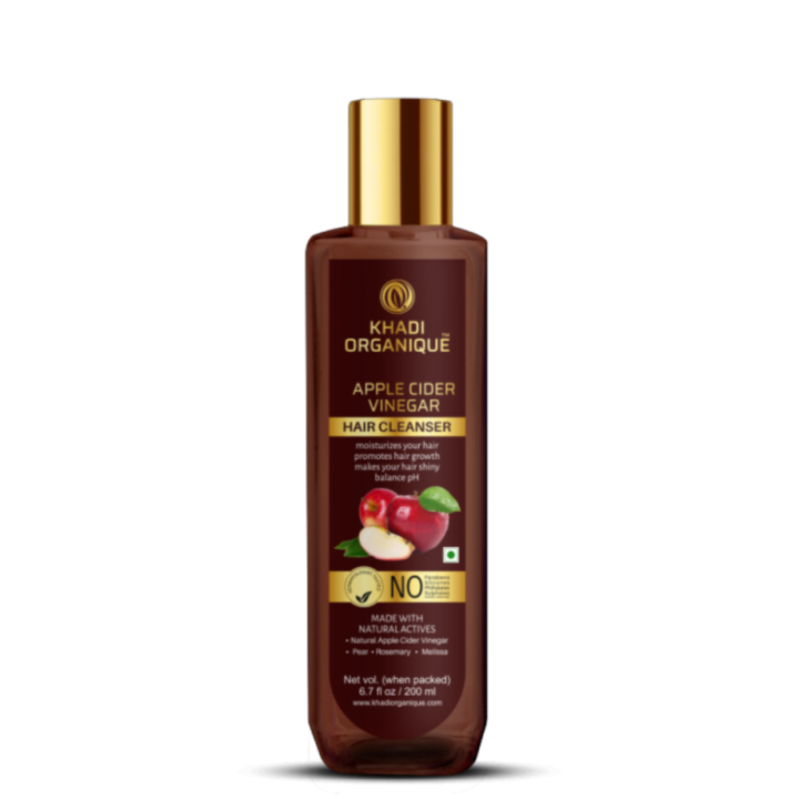 Khadi Organique Apple Cider Vinegar Hair Cleanser - Moisturizes Hair